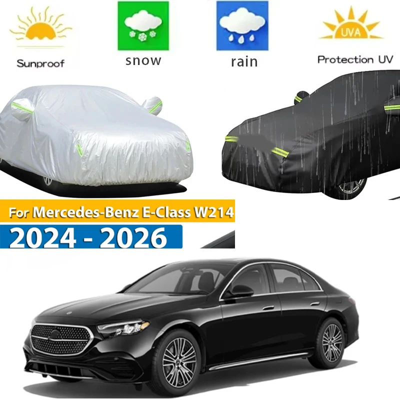 

For Mercedes-Benz E-Class W214 S214 V214 Full Car Covers Outdoor Sun Anti UV Rain Snow Dust Protection Oxford Cloth Accessories