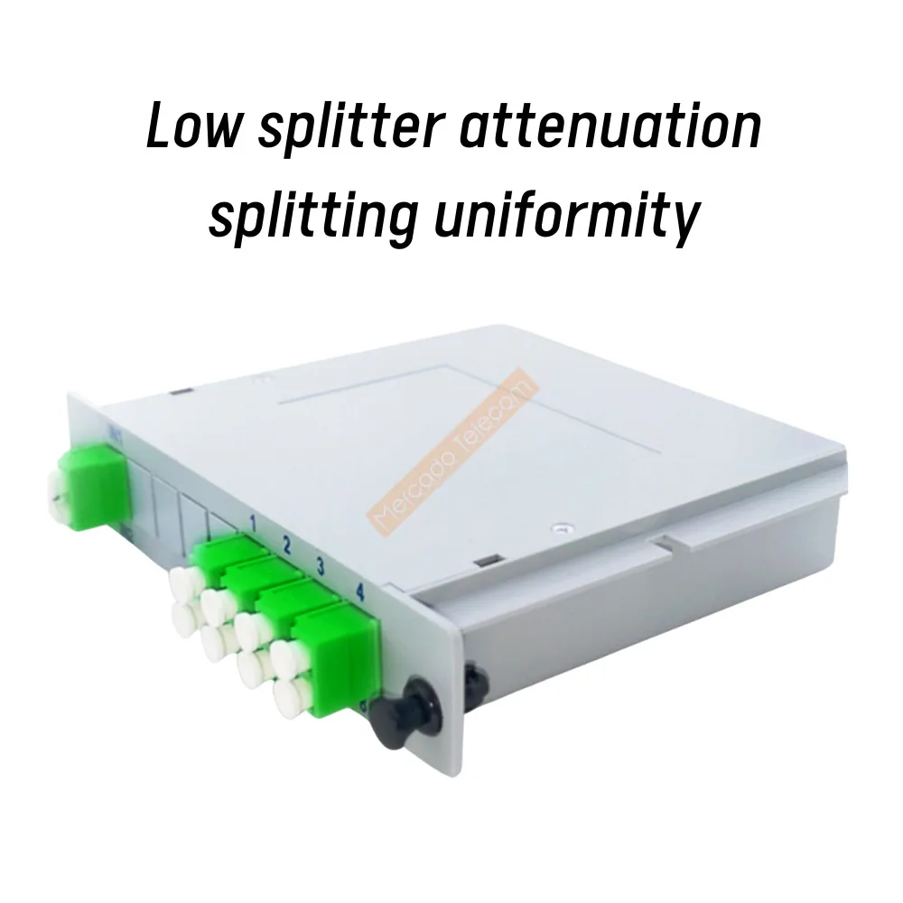 LC APC PLC 2x8 Fiber Optic Splitter Box Cassette Card Inserting PLC Splitter FTTH Fiber Optical Coupler Splitter