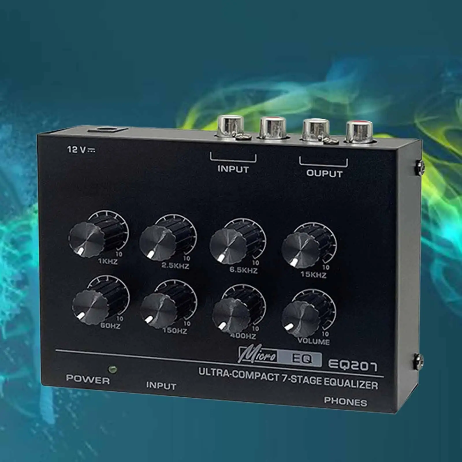 EQ207 Seven-band Equalizer Sound Amplifier Live Sound Easy Installation Car Audio Equalizer for Home Entertainment System