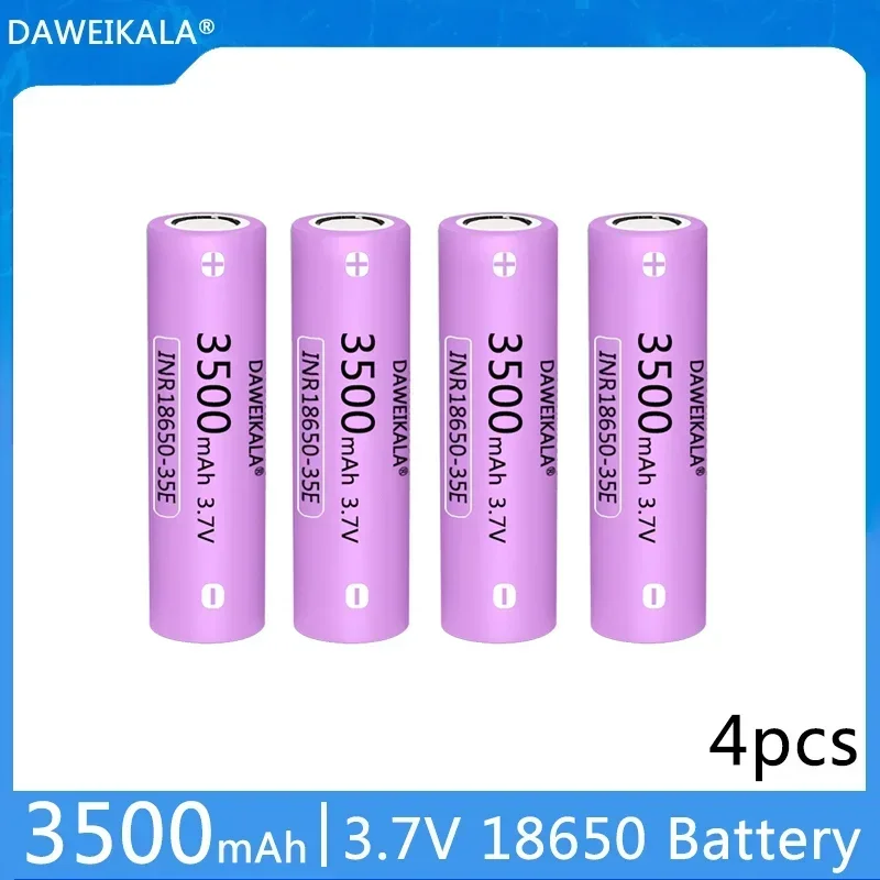 1-10PCS 100% Original 35E 3.7 v 3500 mah 18650 Lithium Rechargeable Battery For Flashlight batteries for 3500mah battery
