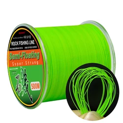 500m Super Strong Rock Fishing Lines Semi-floating Monofilament Nylon Fishing-Line Resistance Sea Lure Pole Fishing Equipment