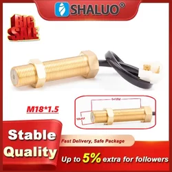 M18 Diesel Engine Magnetic Pickup Speed Sensor M18*1.5 Brass Transmission Generator Electronic Generator Parts RPM Speed Sensor