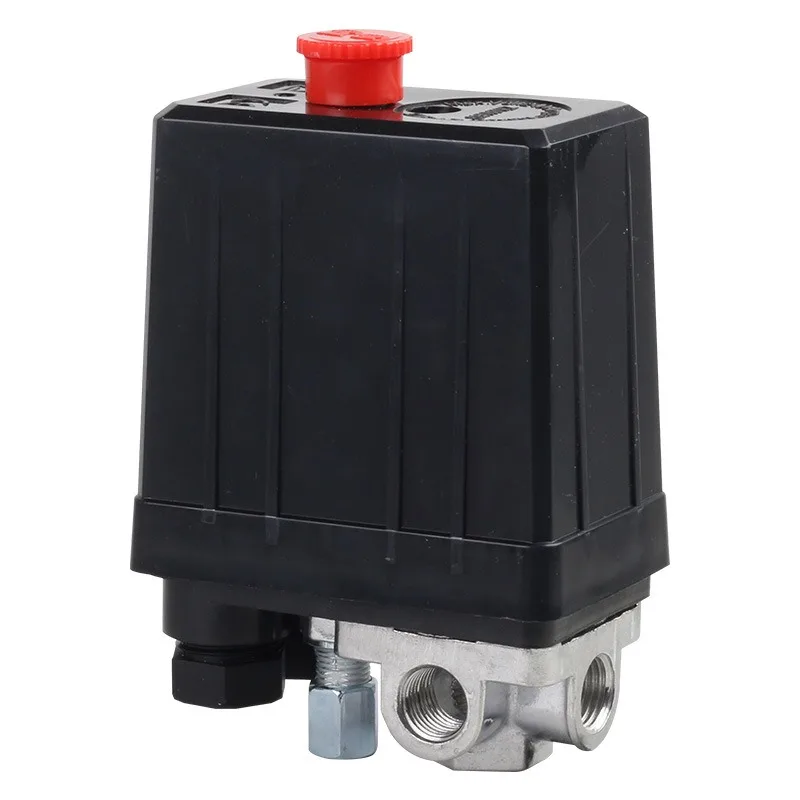 Oil free silent air compressor pump accessories automatic pressure switch vertical four-way adjustable pressure