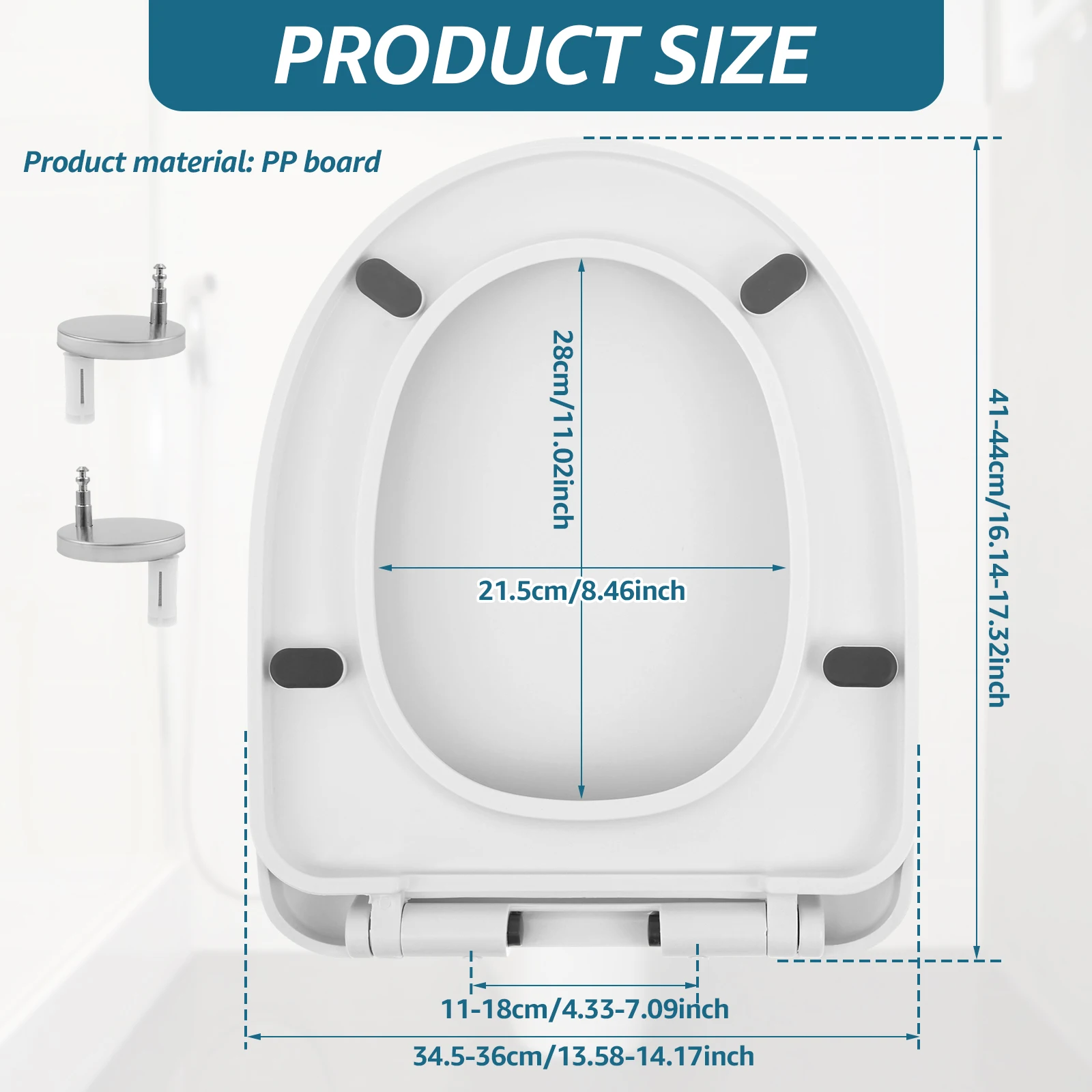 Siège de toilette allongé à fe - Slow Close Toilet Seat Quick Release avis et prix