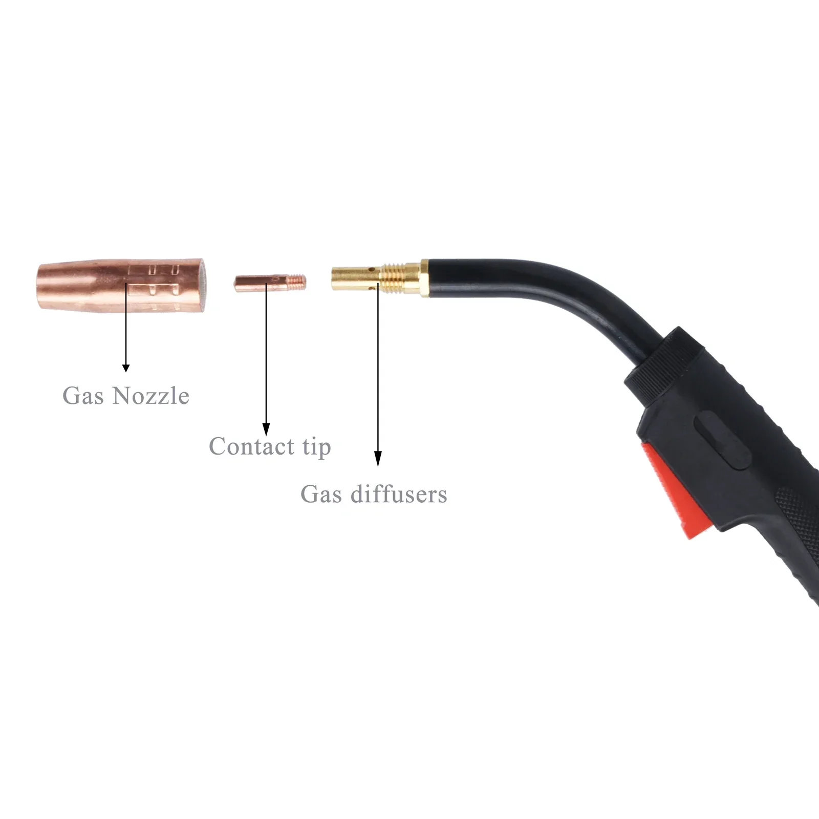 MIG Welding Gun Torch Stinger 100Amp 10ft(3m) Replacement Kit Lincoln Magnum 100L K530-6