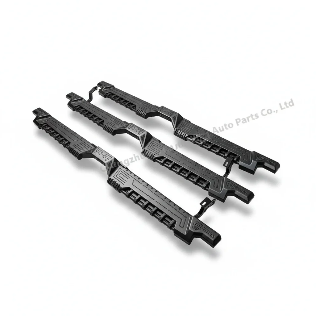 

Steel Side Step, Aluminum Running Board for Toyota Hilux 2015 2016 Revo, Modern Robotic Design, Heavy Duty Pickup Truck Pedal