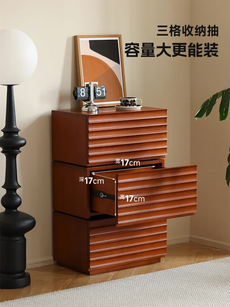 All-solid wood entry porch cabinet locker rotatable sofa side light luxury closet