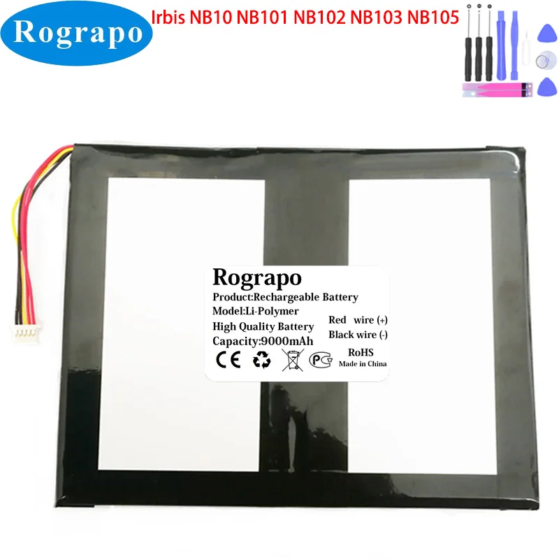 New 3.8V 9000mAh H-35110134P Tablet PC Battery For Irbis NB10 NB101 NB102 NB103 NB105