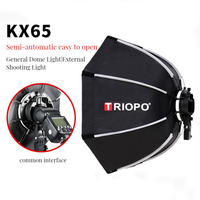 TRIOPO KX  65cm 90cm  Softbox Octagon Umbrella Light Box For Godox AD200 V1 Speedlite Flash Light Photography Studio Accessories