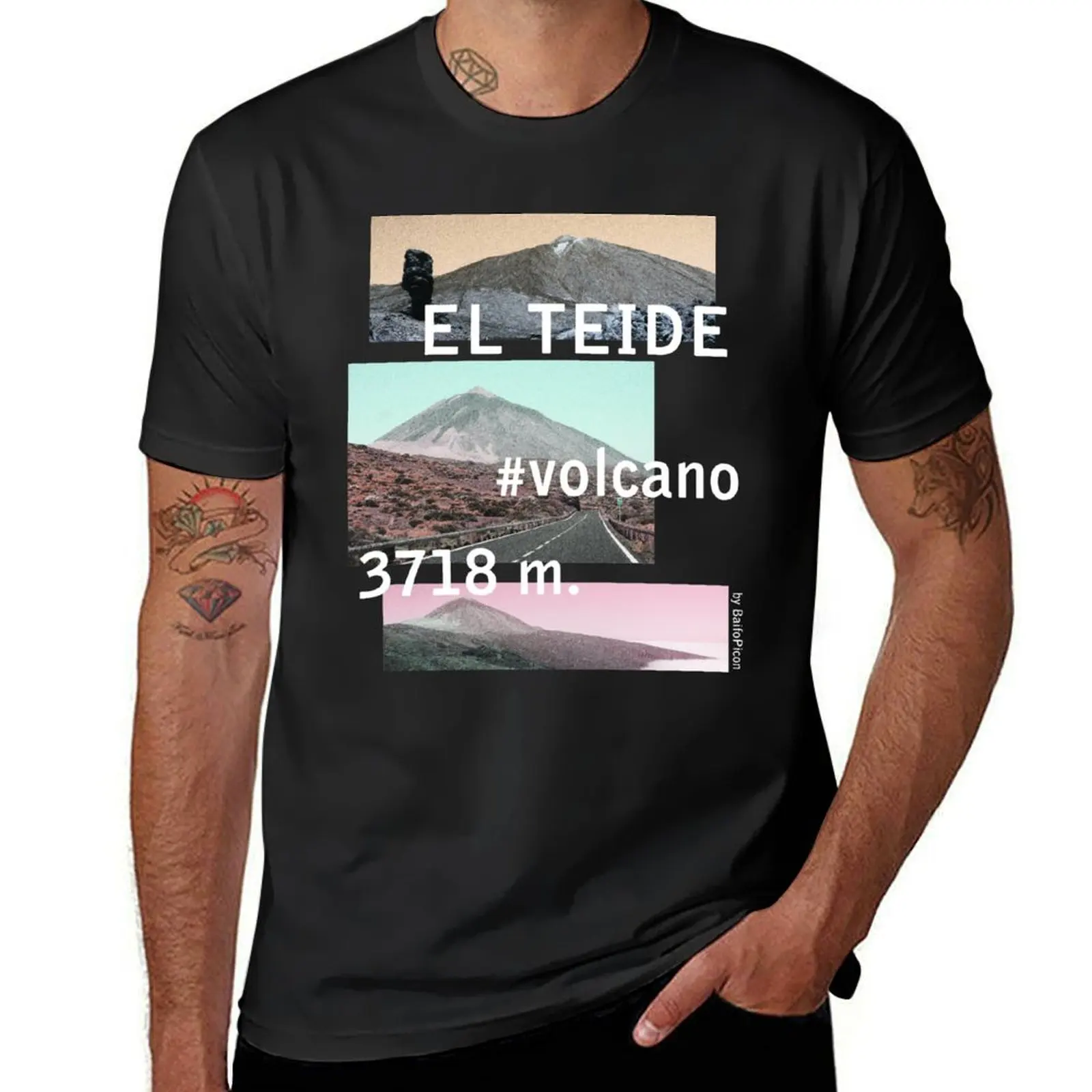 Tenerife El Teide T-Shirt hippie clothes cute tops oversized t shirt men