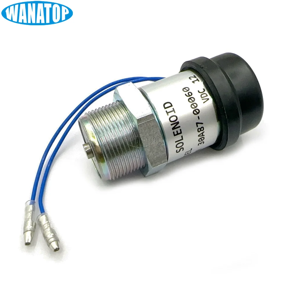 

12V Fuel Cut off Solenoid Valve MM409-67001 30A87-00060 For Mitsubishi Engine S3L2-E2 S4L2 L2E K4E K4F K3M K4M