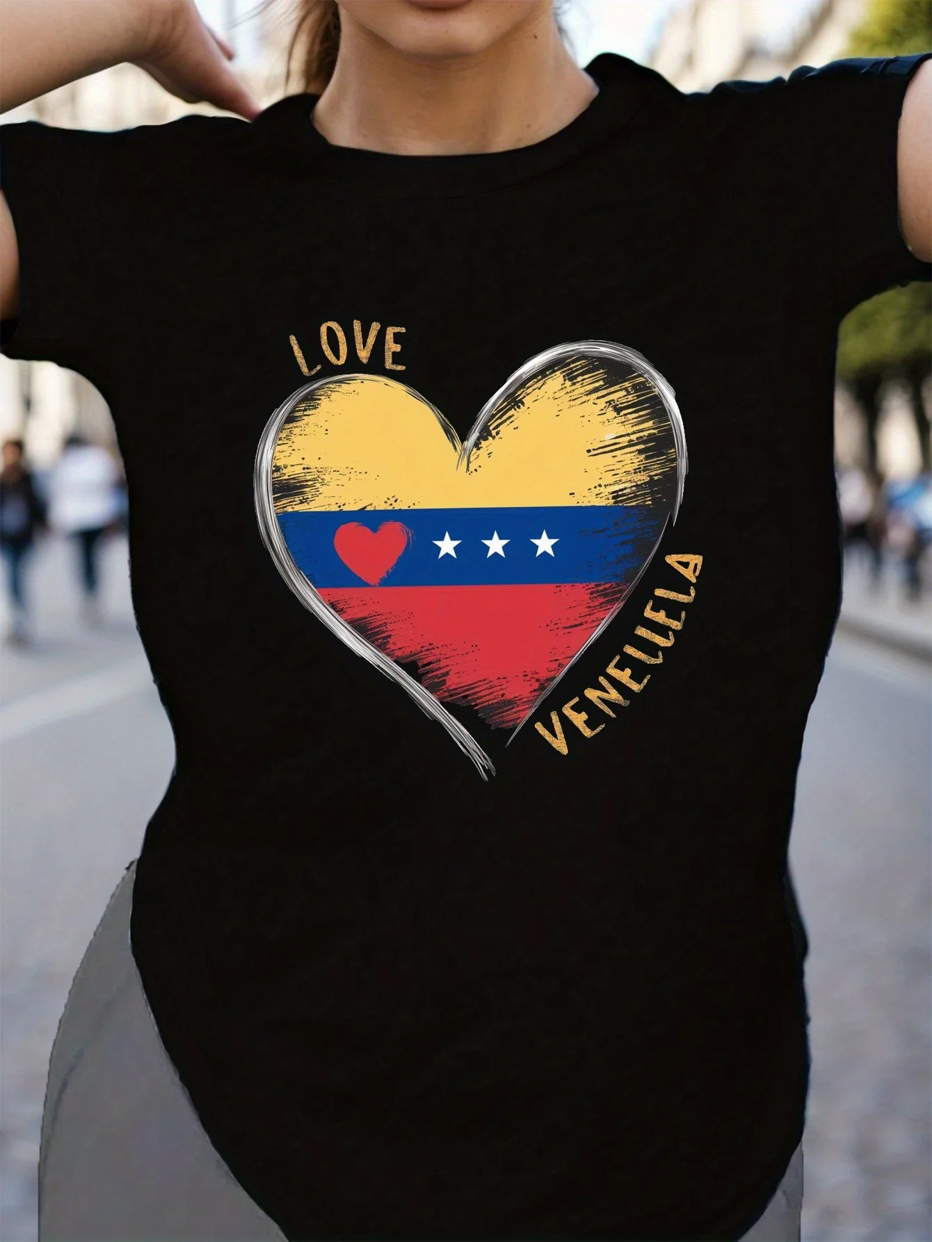 Heart LOVE VENEZUELA women\'s comfit t-shirt