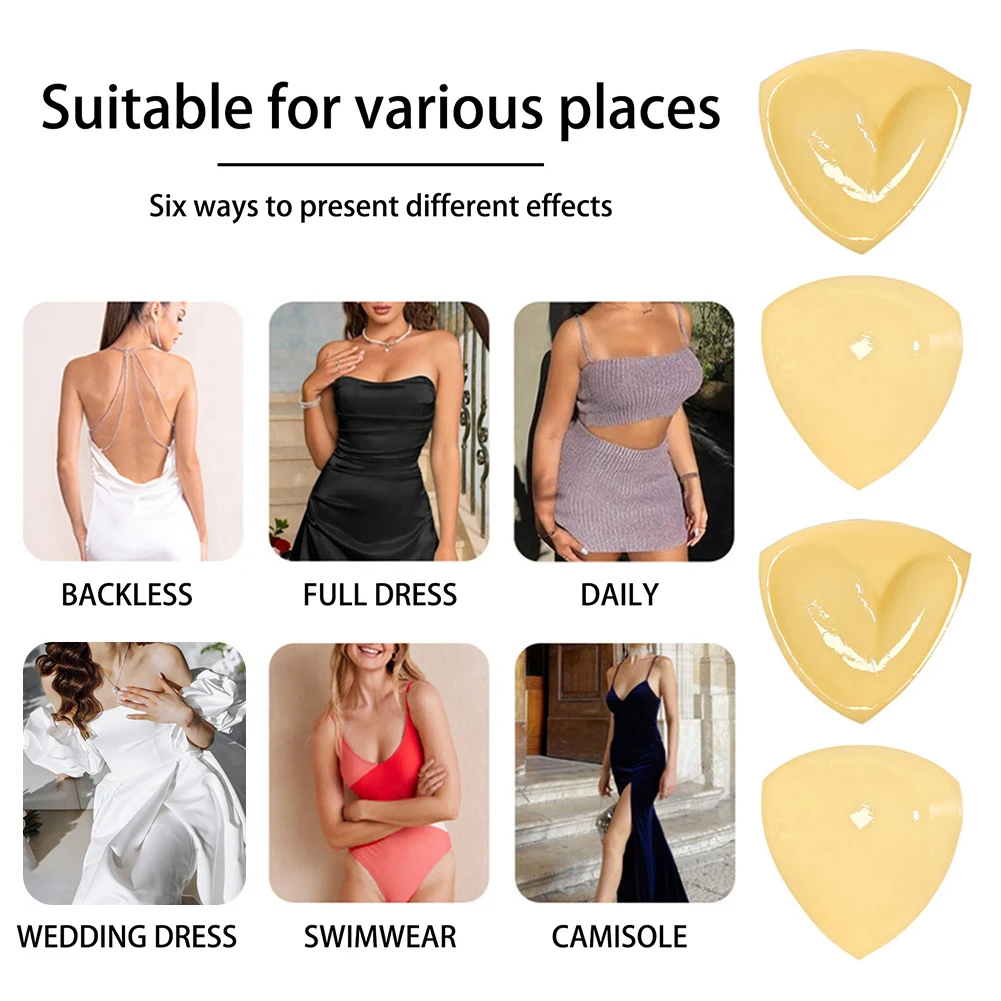 Instants Volume Stickys Bra Inserts Super Soft Stickys Bikini Padding Inserts For Women