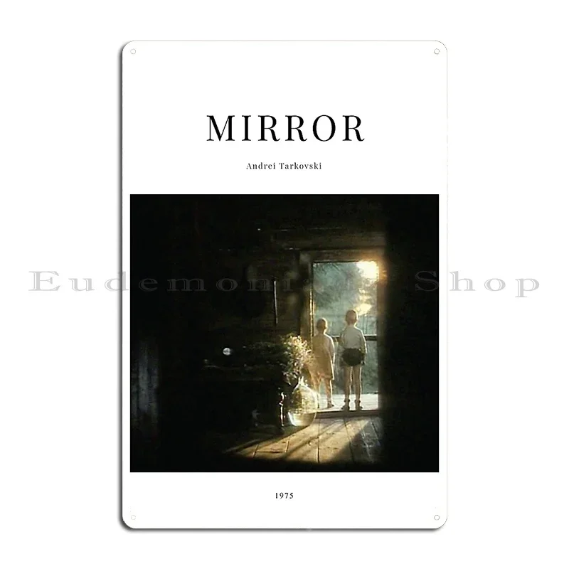 Mirror Minimalist Movie Poster Andrei Tarkovski Metal Signs Printed Wall Decor Kitchen Mural Pub Mural Tin Sign Poster