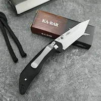 KA-Bar 7506 Knife Stainless Steel High Hardness Outdoor Folding Knife Camping Carry Mini Survival Portable Defense Fruit Knife