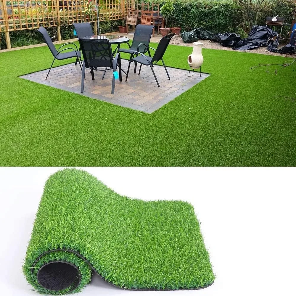 

Indoor/Outdoor Artificial Grass/Turf Synthetic Drainage Holes Pet Faux Grass Rug Carpet 4FTX6FT Indoor Artificial Lawn