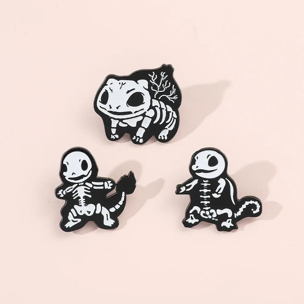 Personality Cartoon Brooch Funny Charmander Enamel Pin Wallet Backpack Clothing Jewelry Metal Badge Accessories Gift for Friends view 3