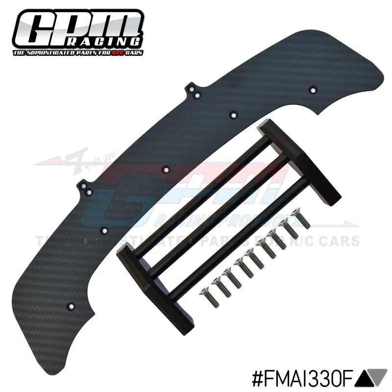 GPM sasis & Bumper depan serat karbon, untuk ARRMA 1/7 Infraction 6S Blx