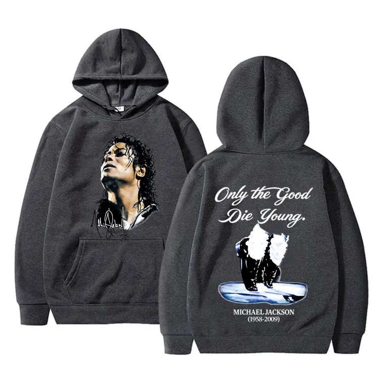 Michael Jackson King of Pop Hoodie Men Women Vintage Gothic Rock Sweatshirt Men's Punk Oversized Pullovers Hoodies Streetwear