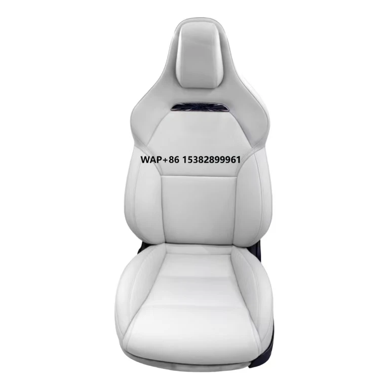 Luxury Sport Seat Cover Ventilation Upgrade Kit for Model 3/Y Performance Version - Front Row Leather with 6CM Extension
