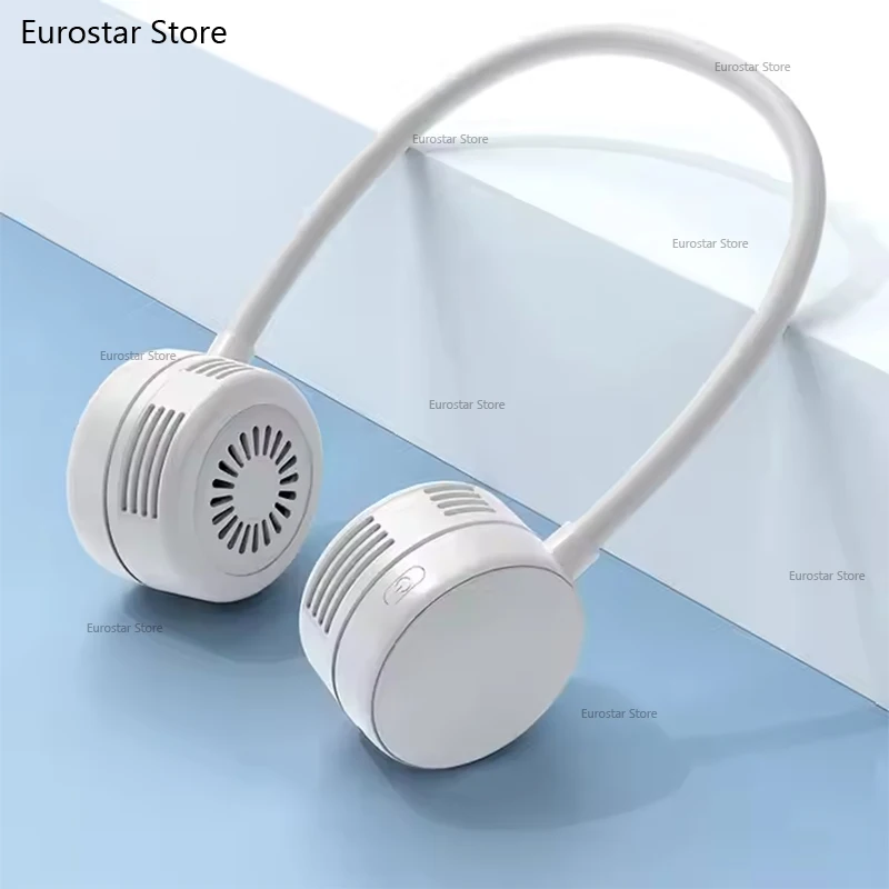 Wysokiej jakości przenośne mini wentylatory do noszenia na zewnątrz, idealne na lato, chłodzące wentylatory na szyję, ładowane przez USB, wentylatory sportowe.