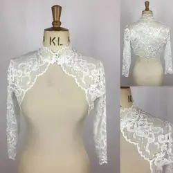 Simple Half Sleeve Women Wrap  Jacket   Lace Bride Jackets High Neck Bridal Cloak High Quality Wedding Accessories  Customized