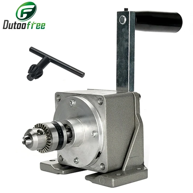 Manual Tapping Machine High Precision Hand Crank Tapper Portable Drilling Threading Machine with 0.6MM-6MM Tap Chuck