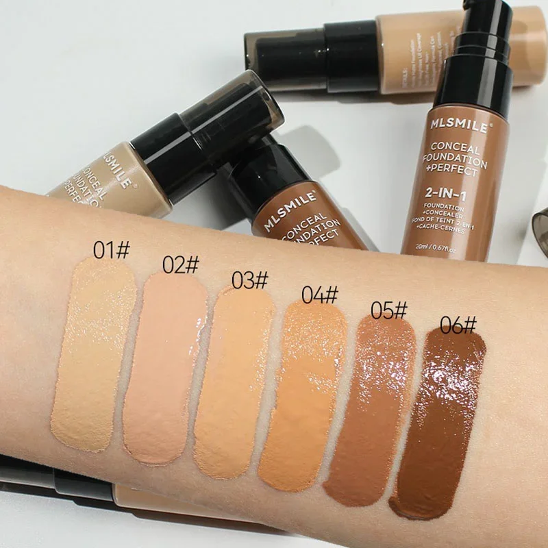 マットリキッドファンデーションオイルコントロールプレメイクコンシーラーBbクリームナチュラルロングラスティングフェイスベースファンデーションプロフェッショナルメイクアップ