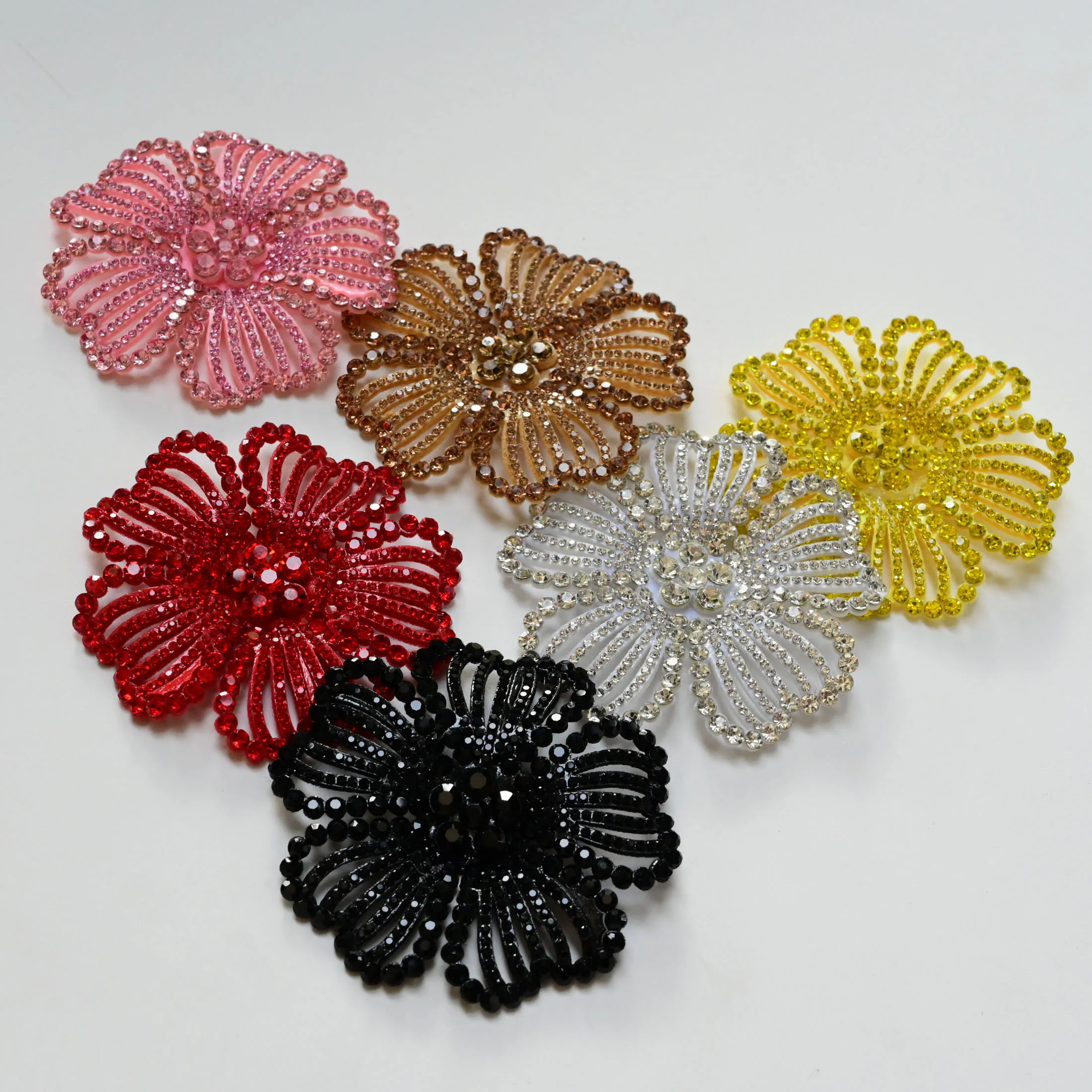 Flower Rhinestone Patches for  - Embroidery review and price