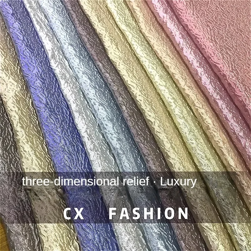 Metal Wire Fashion Jacquard Fabric for Clothing Suit Jacket Designer Handmade Diy Sewing Material Cloth Wholesale