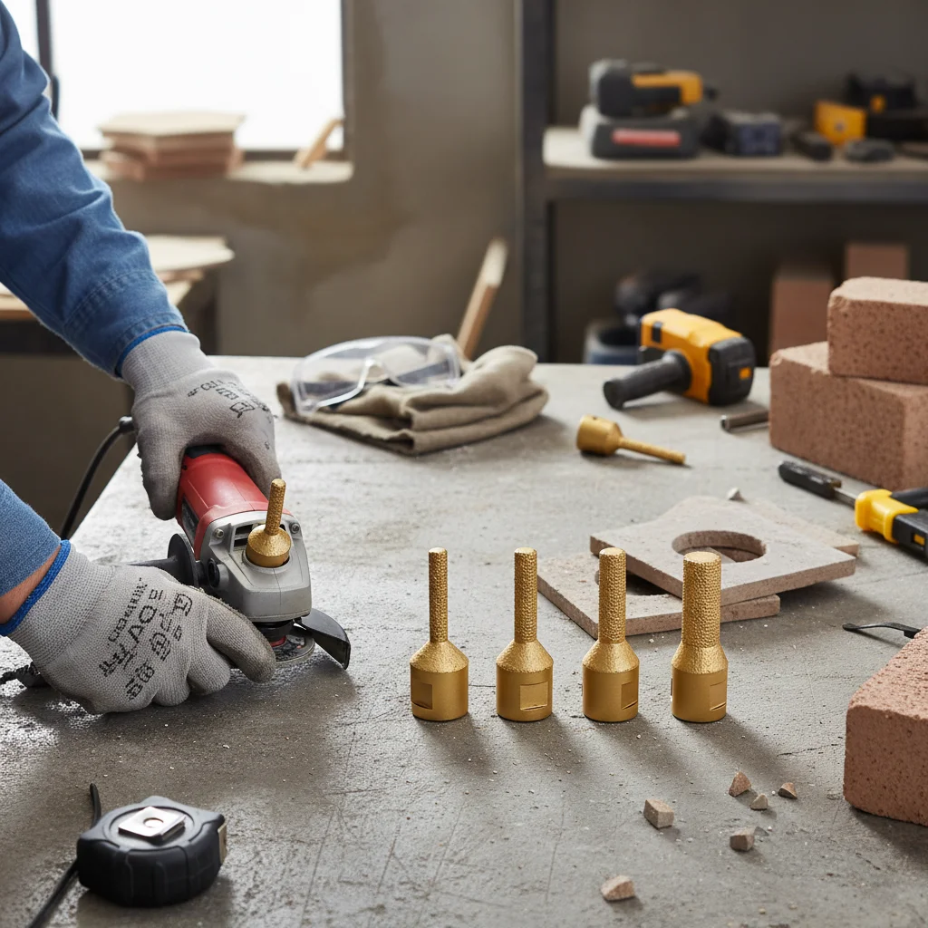 

1/6 шт. 6-16 мм открывалка для сверла M14, угловая шлифовальная машина, резак для пайки отверстий для плитки, мрамора, бетона, гранита, сверления