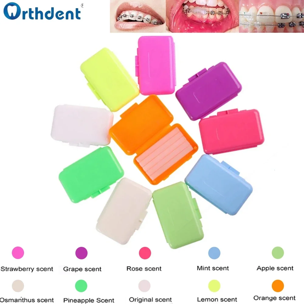 

5/10Boxs Dental Orthodontic Wax Edible Ortho Relief Wax Teeth Braces Wearer Oral Appliances Teeth Whitening Dentistry Material