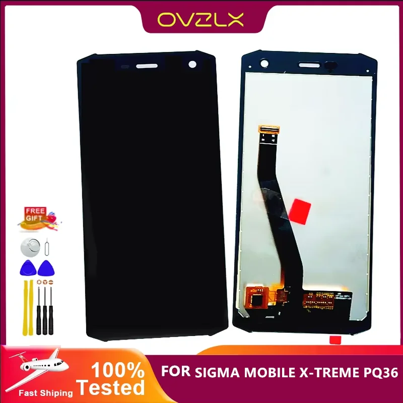 Original LCD For SIGMA MOBILE X-TREME PQ36 LCD Display Touch Screen Digitizer Assembly Replacement LCD Sensor