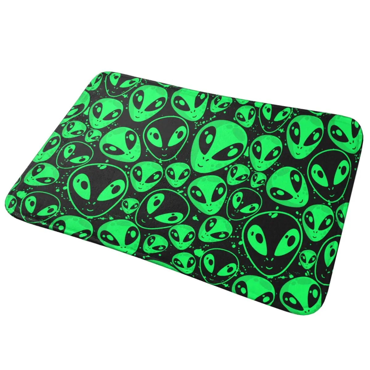 Alien Psychedelic Bathroom Rug 60x40 Absorbent Doormat Bath Mat Dry Quickly for Bathroom Floor Tub and Shower