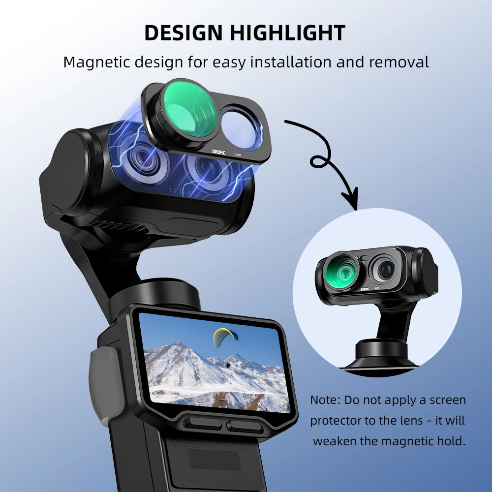 115 ° Weitwinkelobjektiv für Insta 360 Luna Ultra Magnetisches Objektiv mit erweitertem Sichtfeld Aluminiumlegierungsrahmen Kamerazubehör – Detail 4