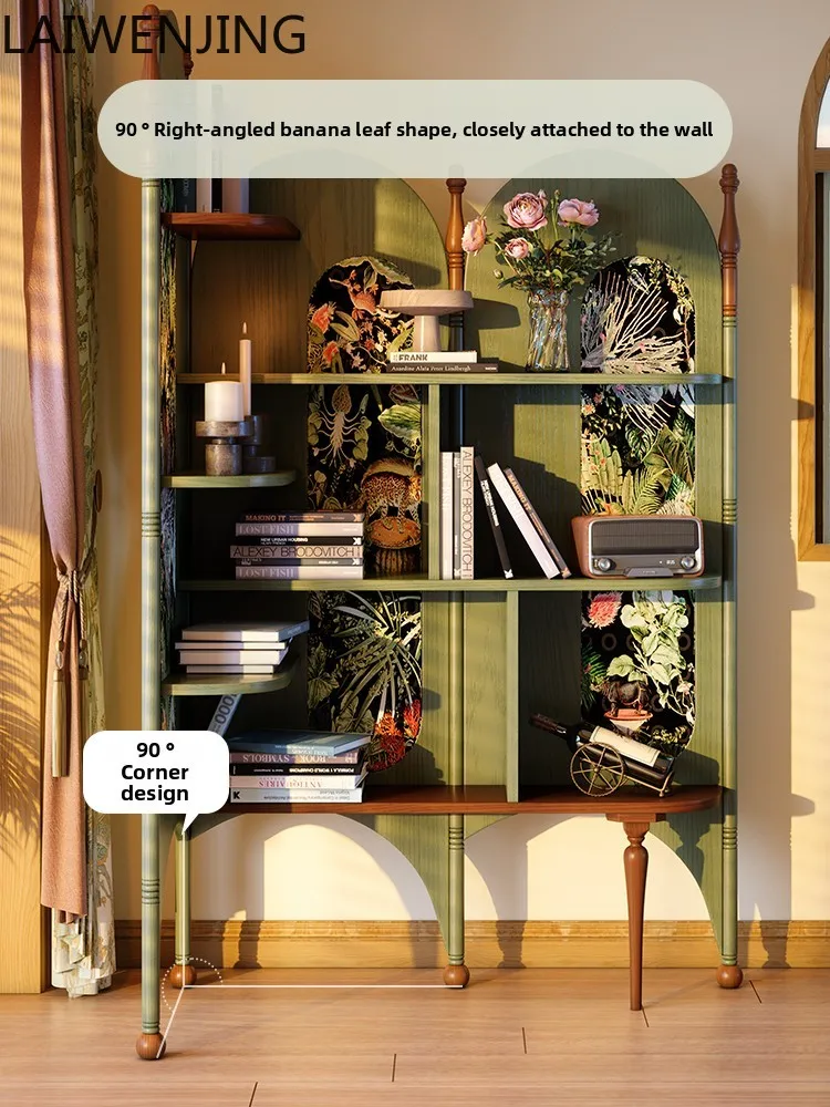 

SGF Solid Wood Corner Cabinet French Retro Medieval Corner Cabinet