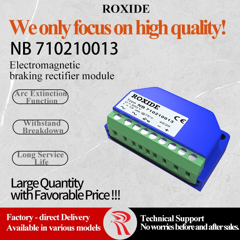 

ROXIDE Motor Brake Rectifiers: International First - tier Raw Materials Replacement for Bonfiglioli NB/SB/SBR/SB8 Series
