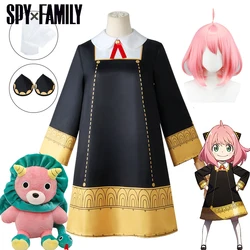 Anya Forger Cosplay Anime SPY Anya Forger Cosplay Costume Dress Doll Wig Girls Women FAMILY Kids Uniform Halloween Costumes