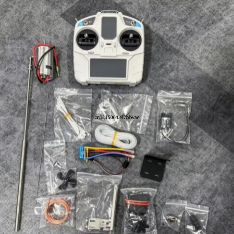 RC Bait Boat Full Kit with MC6C Transmitter 500m Range 775 Motor 480A ESC Nest Fishing Net Release Model