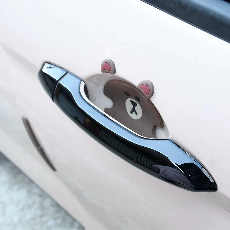 Door Bowl Handle Black Door Outer Handle Decorative Sticker Scratch-proof Modified Decorative Sticker For Leapmotor T03 Supplies