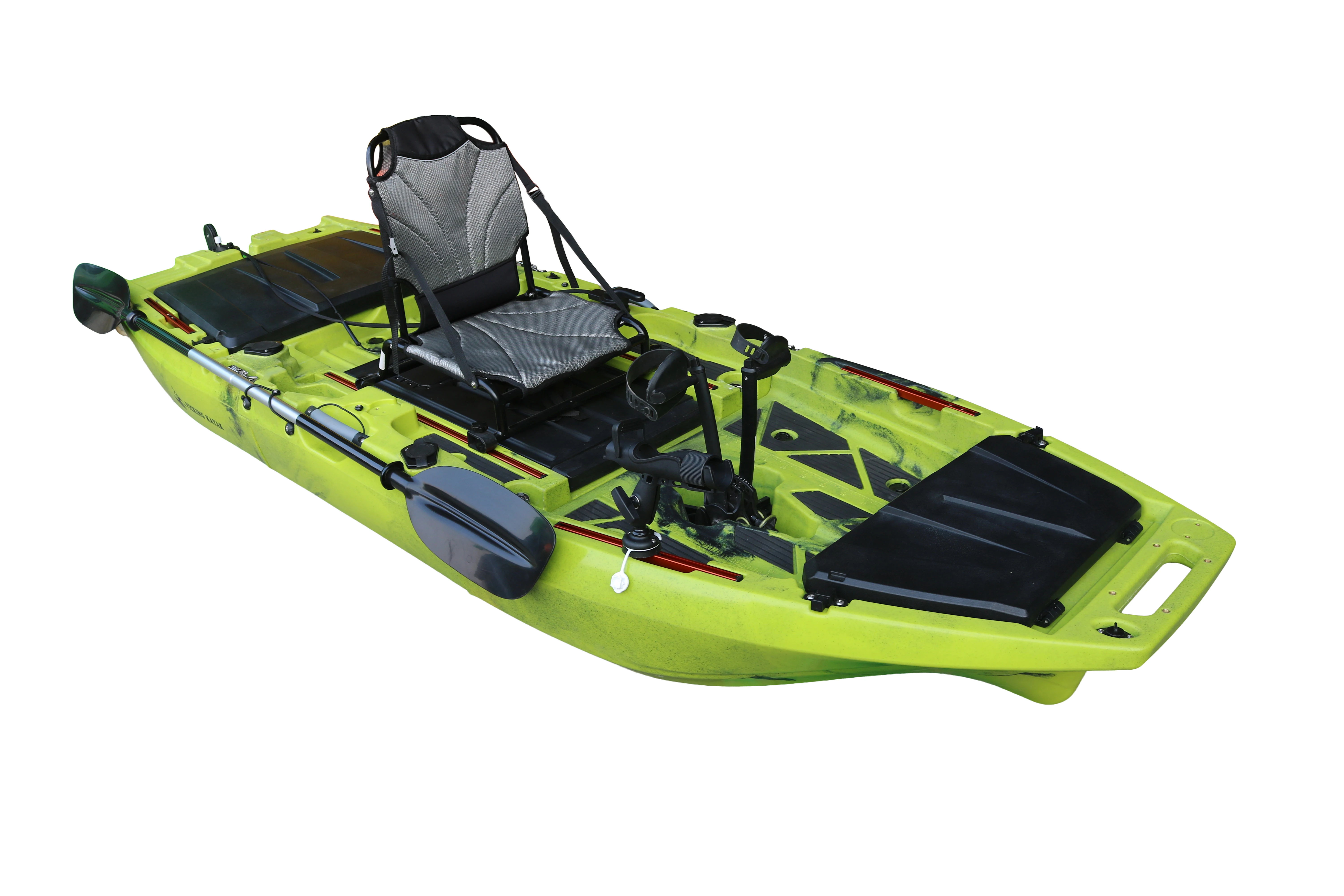 Foldable 10TF Modular Fishing Boat, Removable Pedal Motor Fishing Plastic Pedal