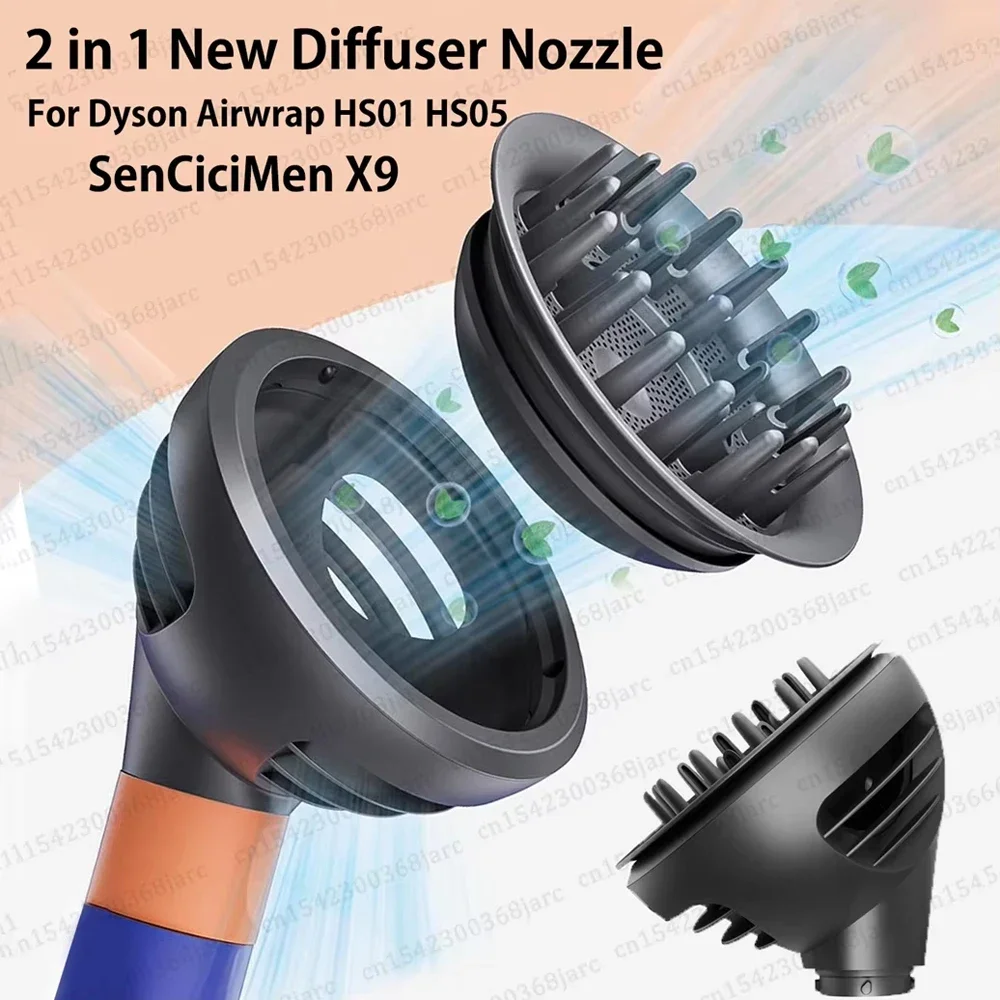 Dyson 2 In 1 New Diffuser Nozzle Hair Styler Nozzle For Dyson Airwrap HS01 HS05 SenCiciMen X9 Hair Dryer Professional Diffuser Nozzle - Aliexpress Deal