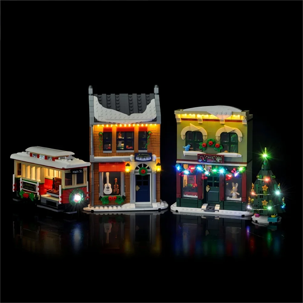 MAXCXT Luce a LED per LEGO 10308 Holiday Main Street Modello natalizio Lampada decorativa fai da te (regalo di Natale)