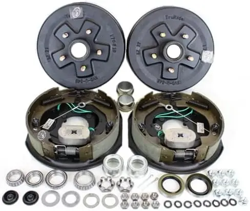 

Комплект электрических тормозов для оси прицепа грузоподъемностью 3500 фунтов с функцией саморегулировки, расстояние между отверстиями для болтов 5-4,5 дюйма