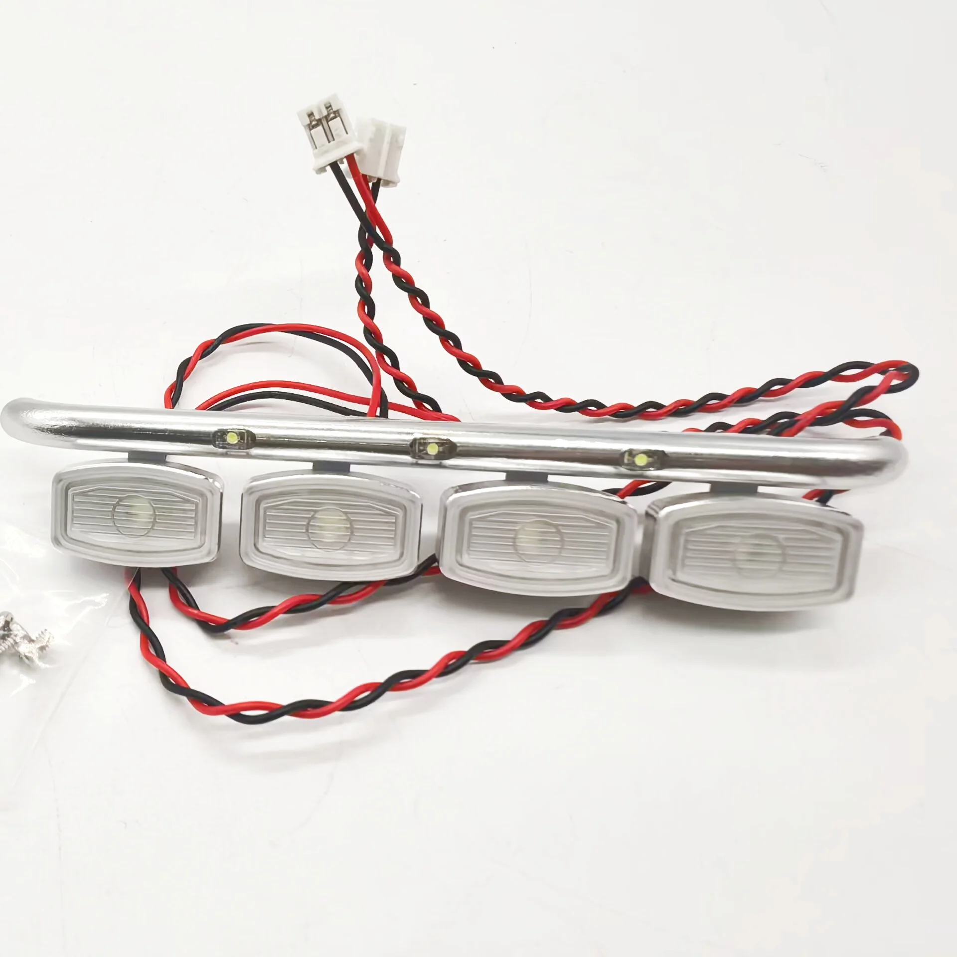 RC 1/14 Metall-Aluminium-Legierung Frontscheinwerfer LED-Licht für Tamiya Muldenkipper für Volvo Scania Tripper Truck DIY-Teile – Detail 2