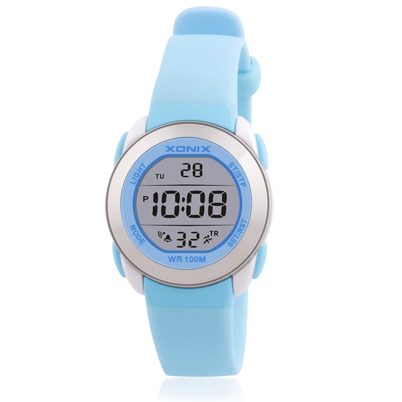 XONIX New Student Led Luminous Waterproof Multifunctional Sports Swimming  Girls Watch HI