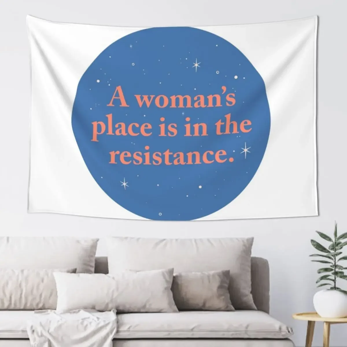 

A Woman's Place - Option #3 Tapestry Art Mural Wall Decor Tapestry