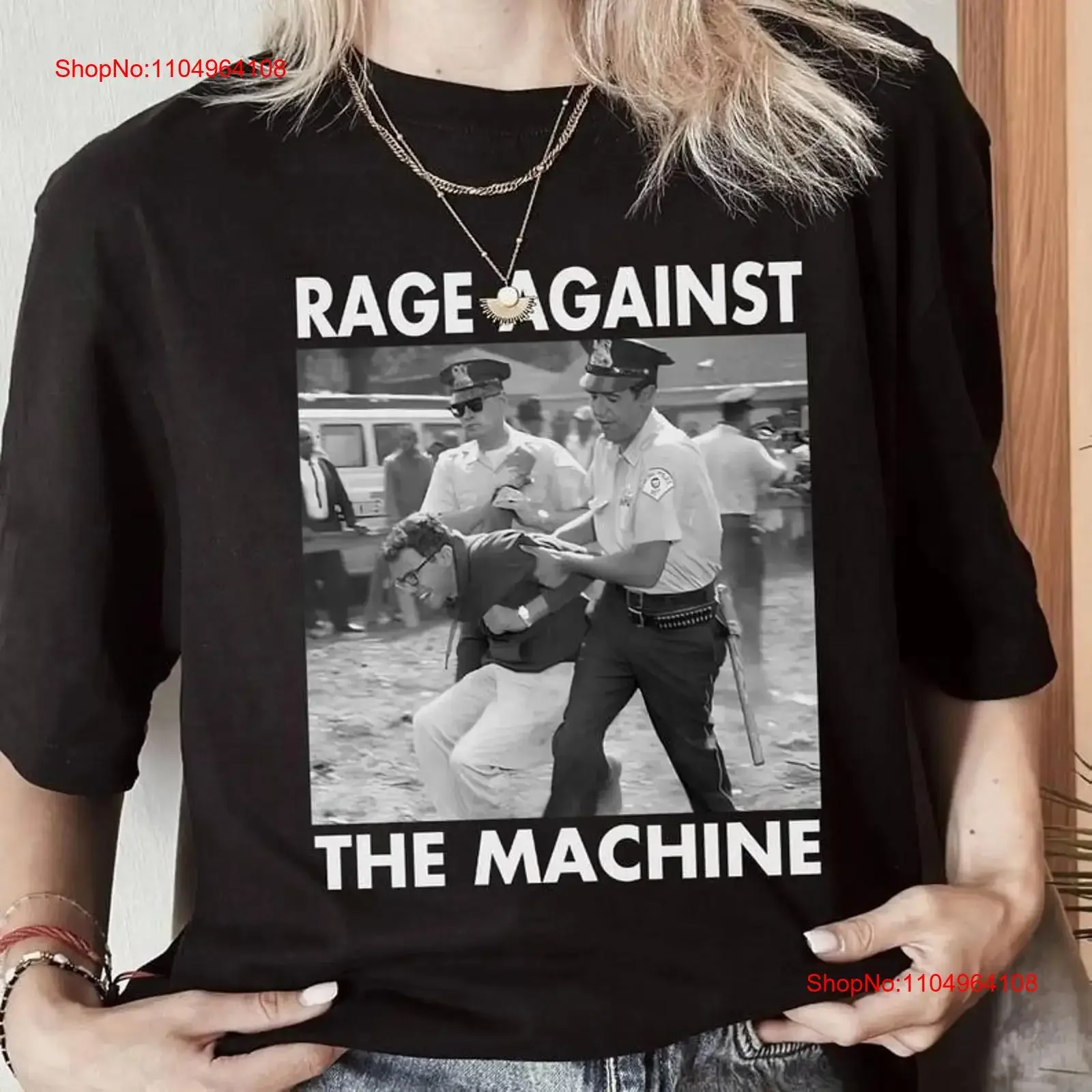 

Футболка с активазмом 1963, Arrest Photo Rage Against The Machine HoT, винтажная стираная мужская стильная дышащая модная футболка с рисунком