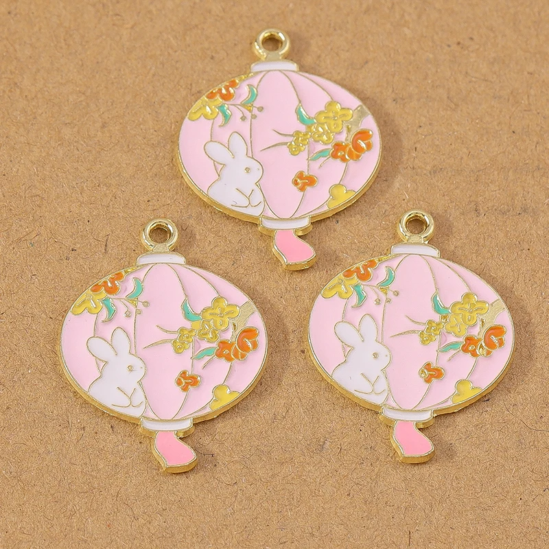 10 stücke niedlichen Emaille Tier Hase Kaninchen Charms Anhänger für Schmuck Herstellung Ohrringe Armband Halskette DIY Zubehör liefert – Detail 16