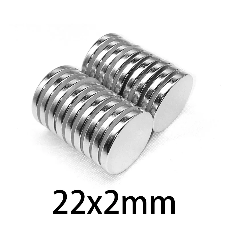 22x2mm Powerful Magnets Strong Disc Magnets For Fridge, DIY, Building, Scientific, Craft, Education  22*2  22x2